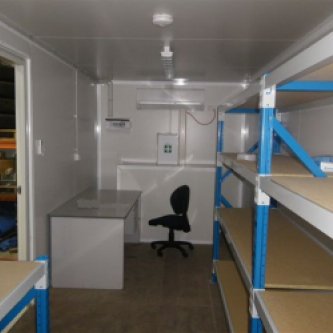 Furnished mobile site office